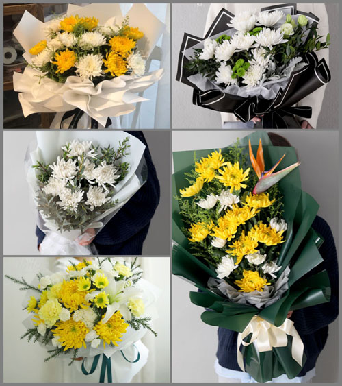 山东泰安新泰市小协镇白事花束代送